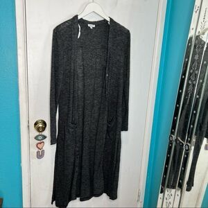 Splendid long button down duster cardigan